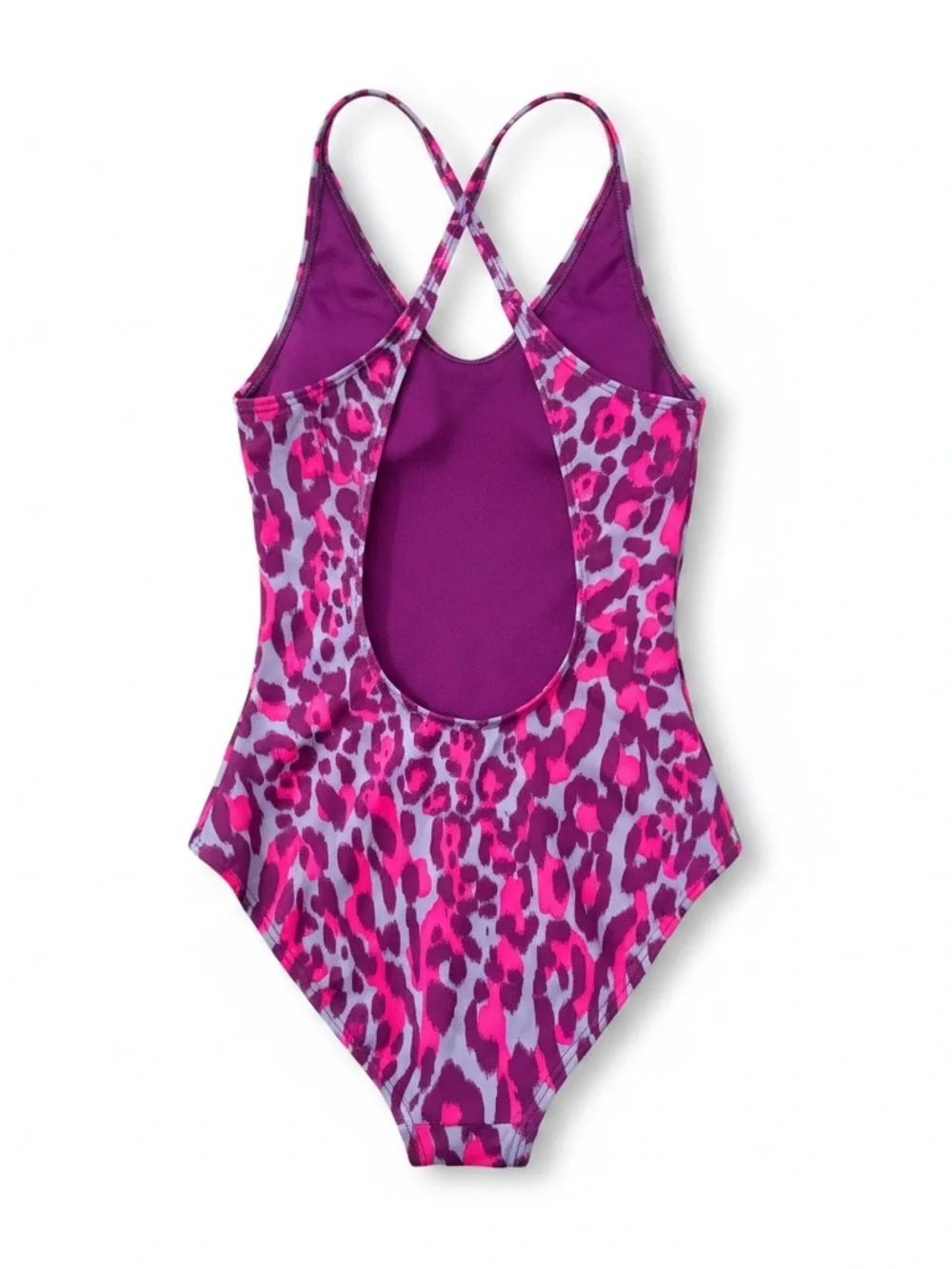 NWT Nike Girls Wild Lace Up One Piece Swimsuit Leopard Summer Vacation Beach